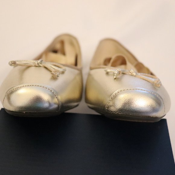 Women's Cole Haan Gold Ballet Flats - Multi Sizes - Picture 4 of 9